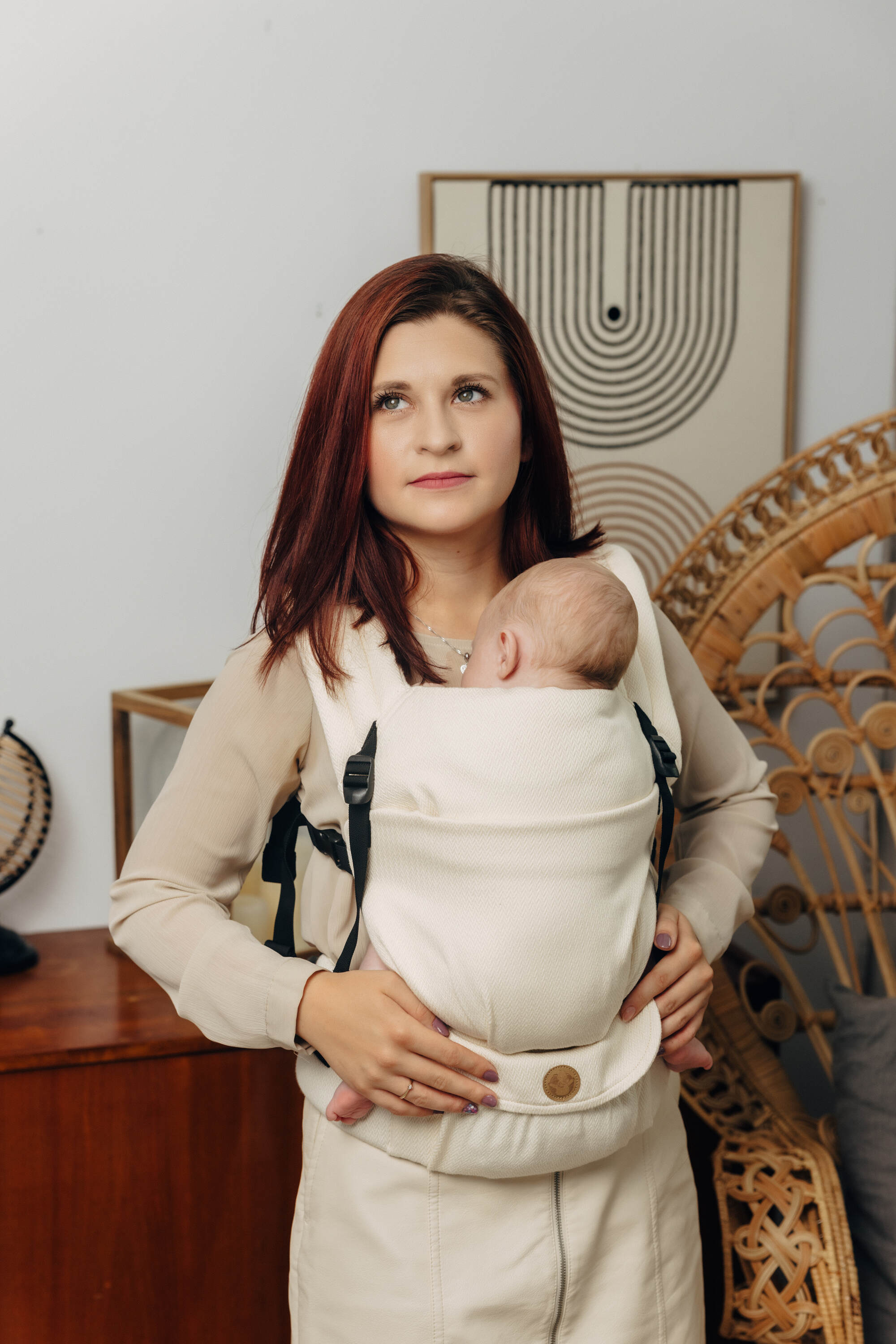 LennyLight csatos hordozó 100% pamut |  LITTLE HERRINGBONE LUCE