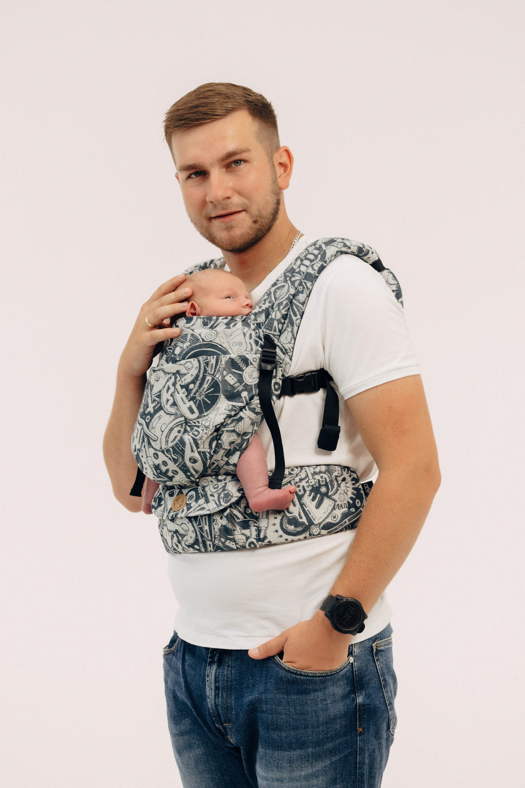 LennyLight csatos hordozó 100% pamut |  CLOCKWORK - FIX IT