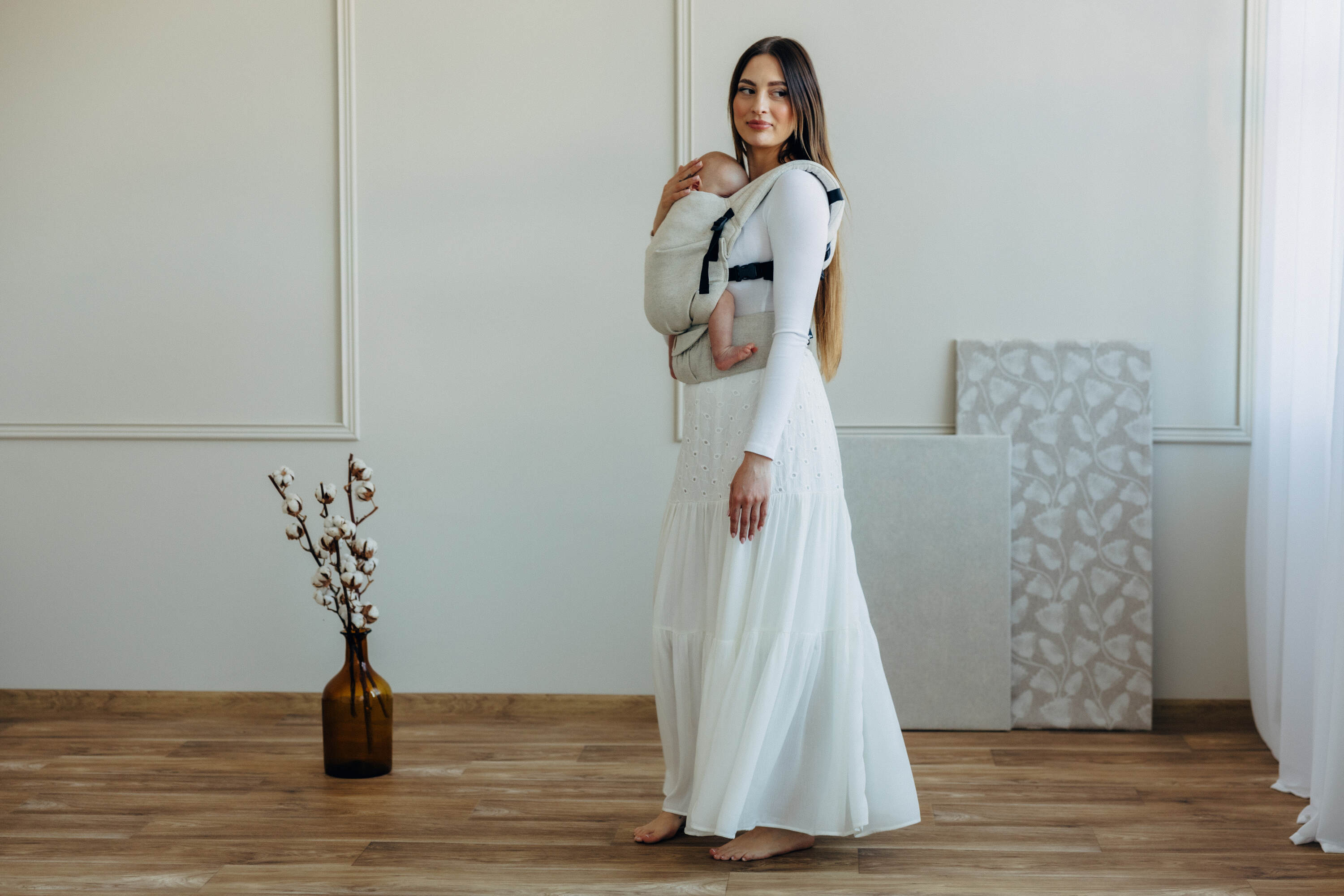 LennyLight csatos hordozó  50% pamut, 25% kender, 25% tencel | AIRY