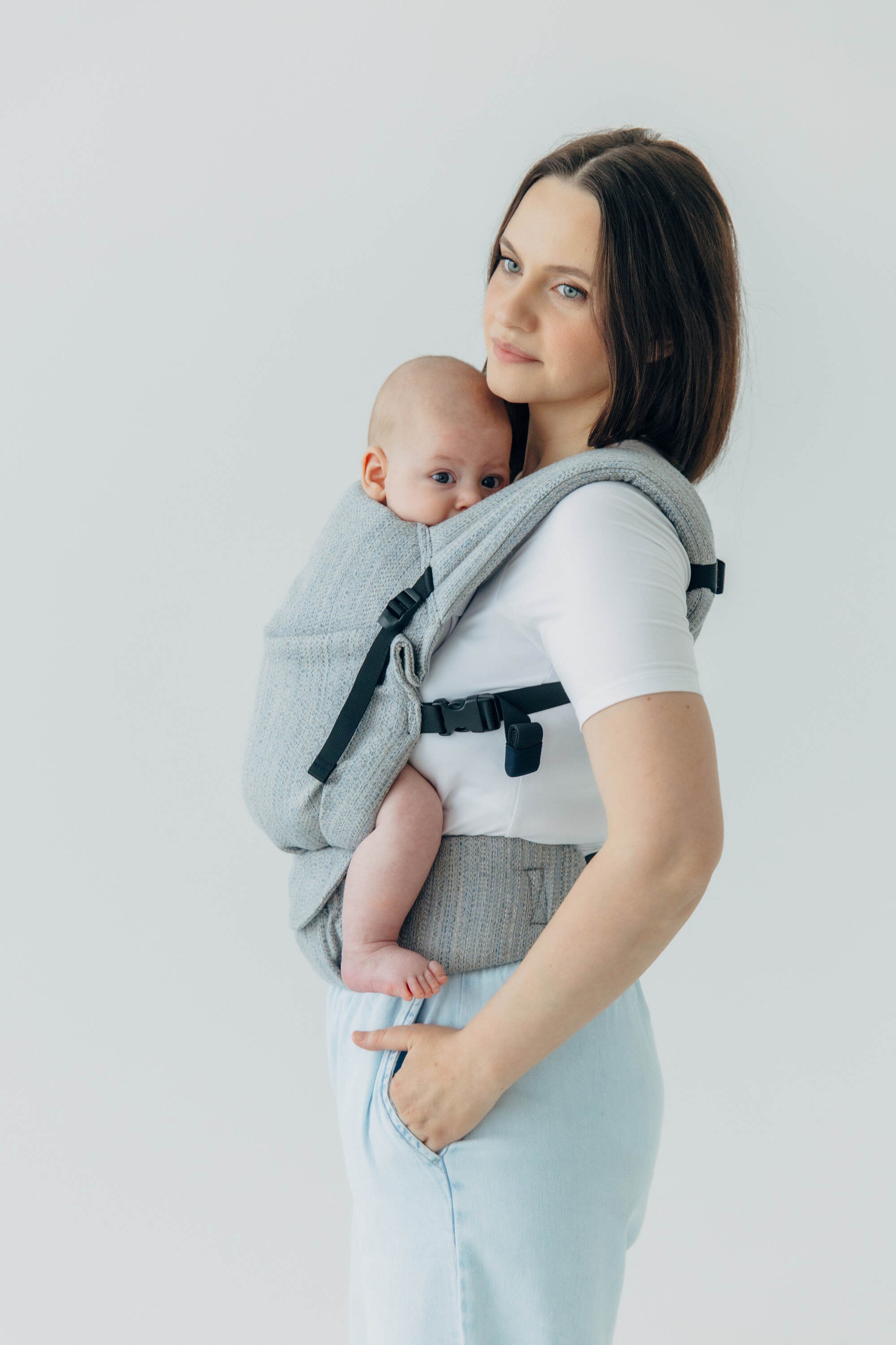LennyLight csatos hordozó 54% selyem, 46% pamut | LITTLE LOVE - MUNA