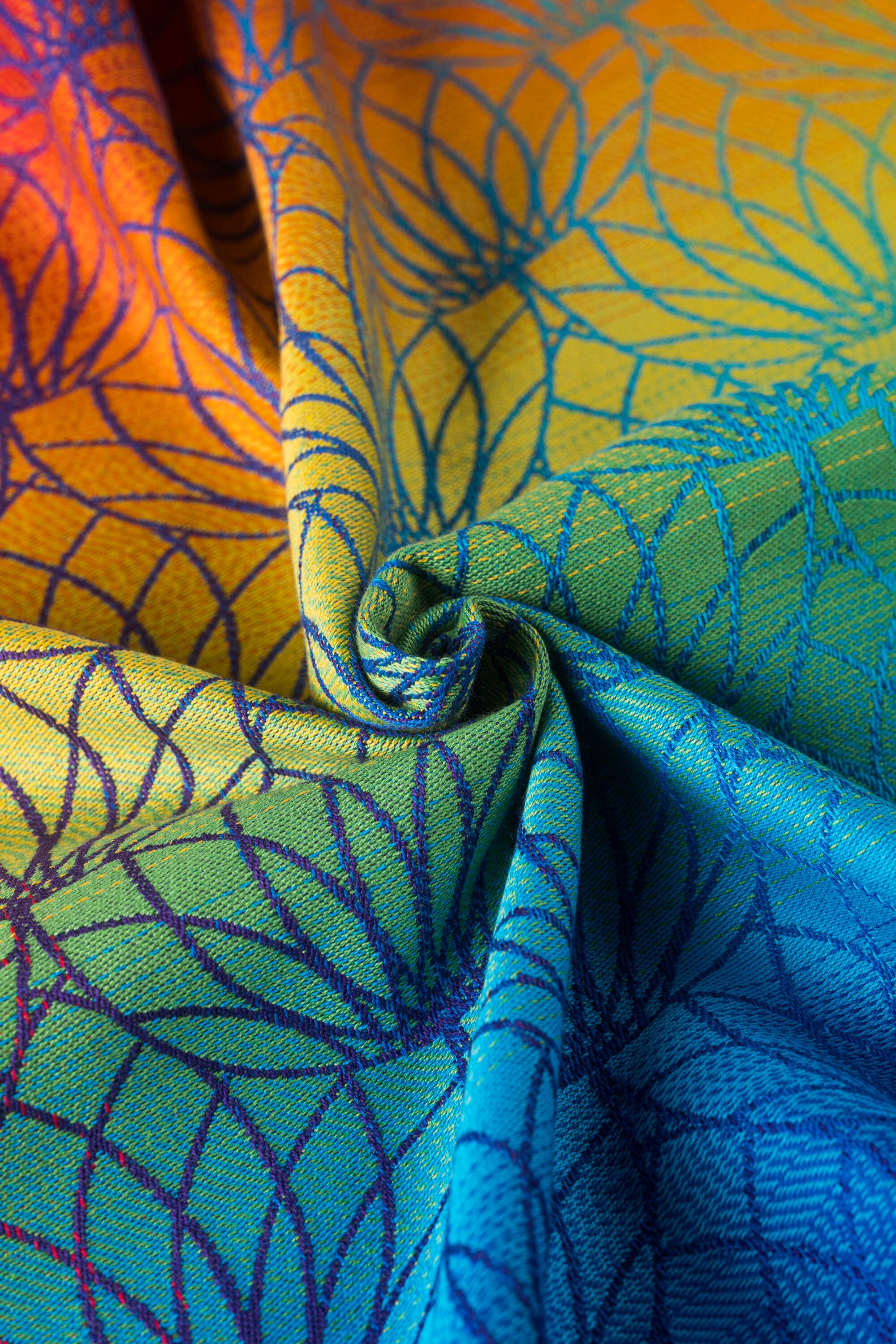 LennyLight csatos hordozó 100% pamut |  RAINBOW LOTUS