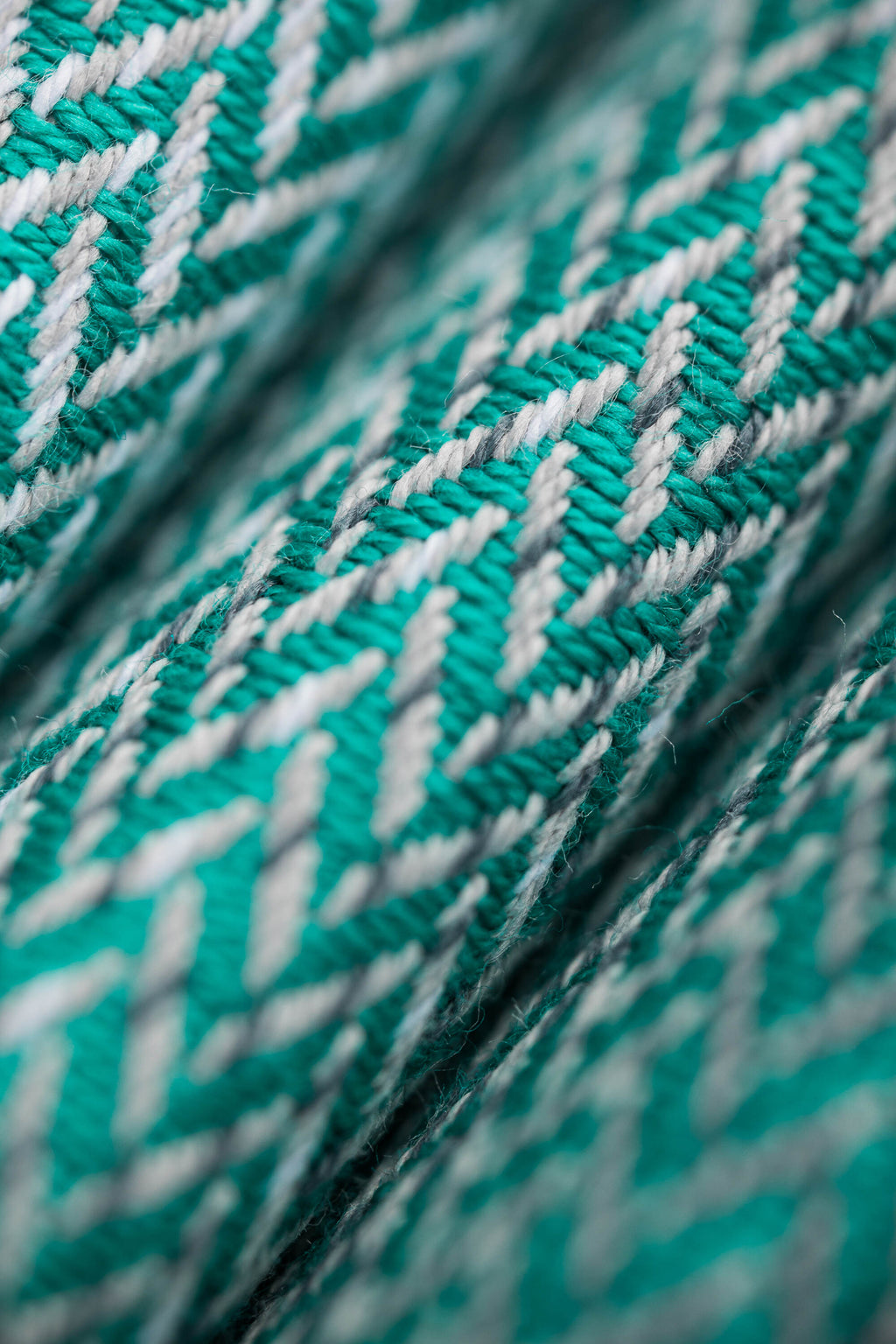 LennyLight csatos hordozó 100% pamut |   LITTLE HERRINGBONE OMBRE GREEN