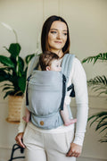 LennyLight csatos hordozó 100% pamut | LITTLE HERRINGBONE GREY