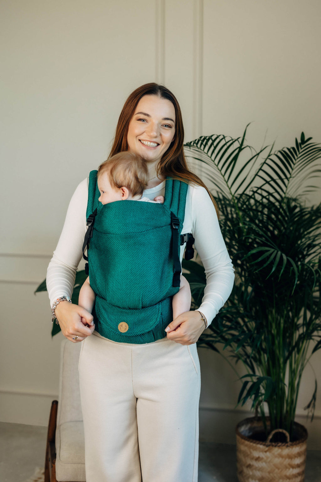 LennyLight csatos hordozó 100% pamut |   EMERALD