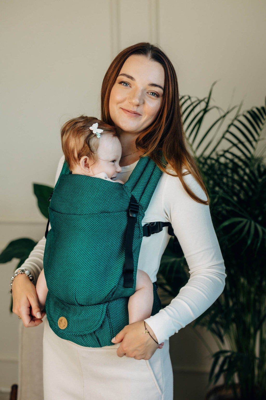 LennyLight csatos hordozó 100% pamut |   EMERALD