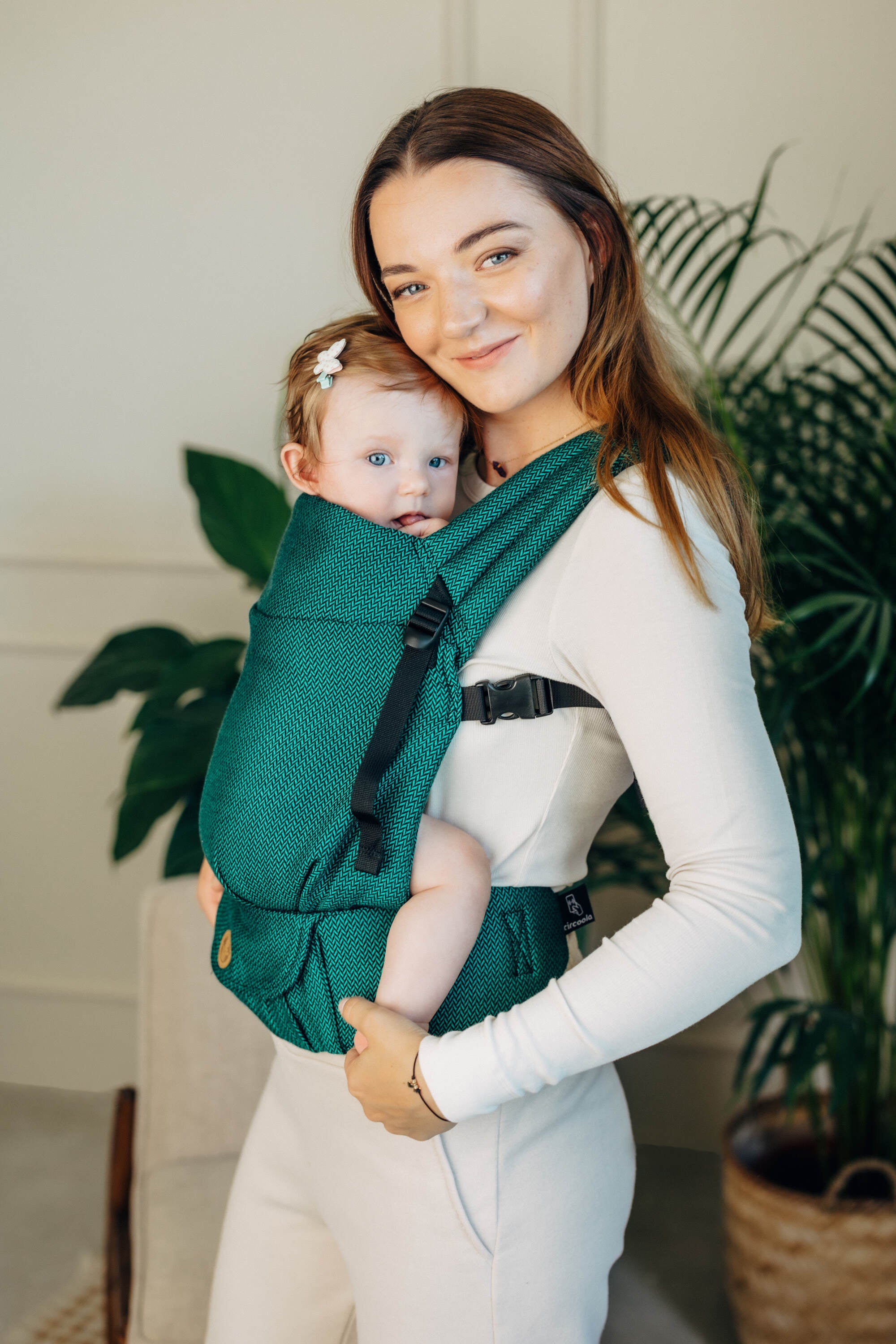 LennyLight csatos hordozó 100% pamut |   EMERALD