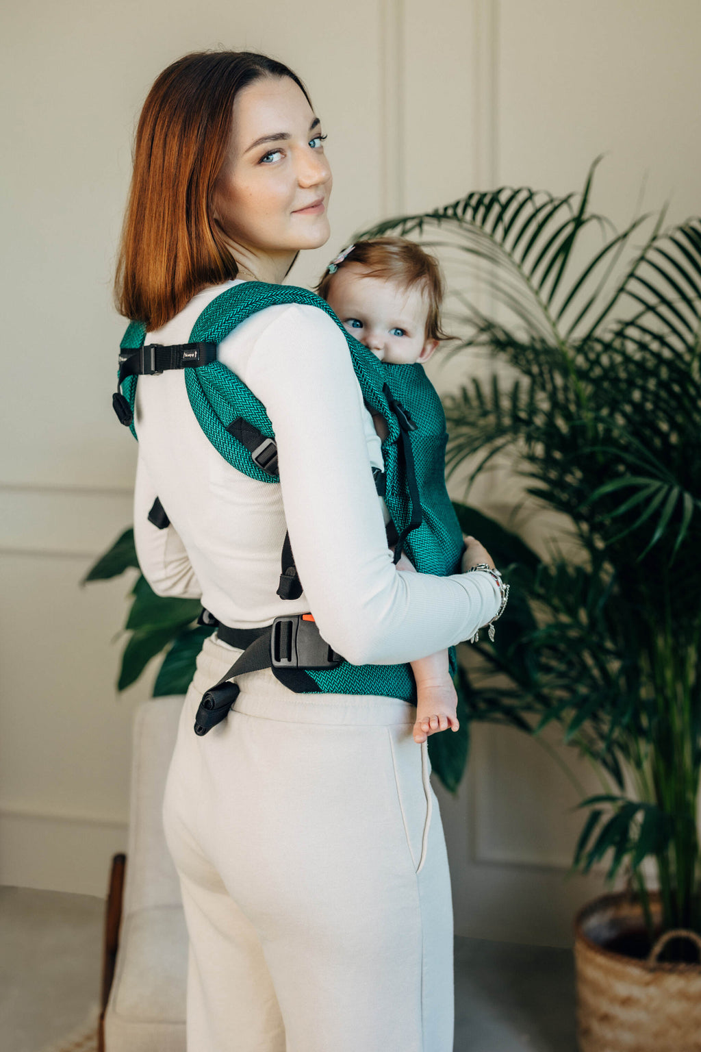 LennyLight csatos hordozó 100% pamut |   EMERALD