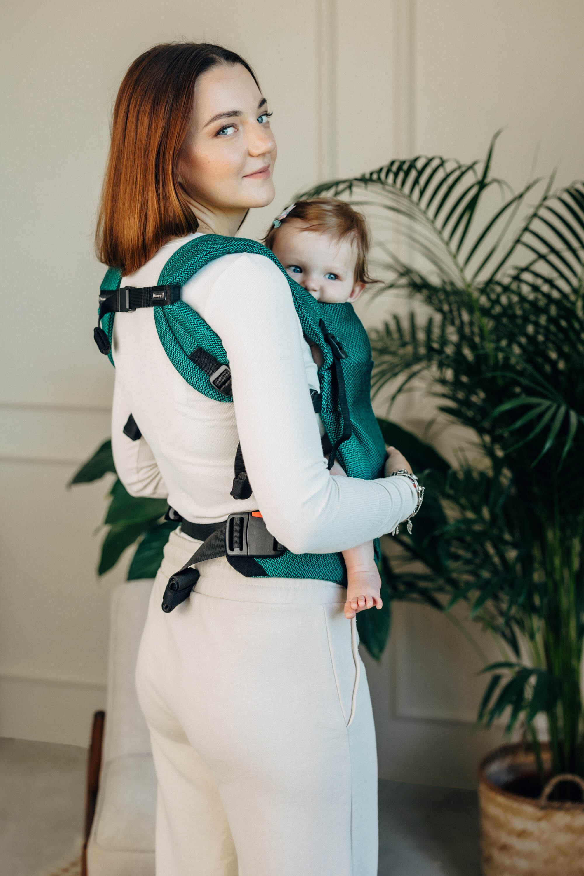 LennyLight csatos hordozó 100% pamut |   EMERALD