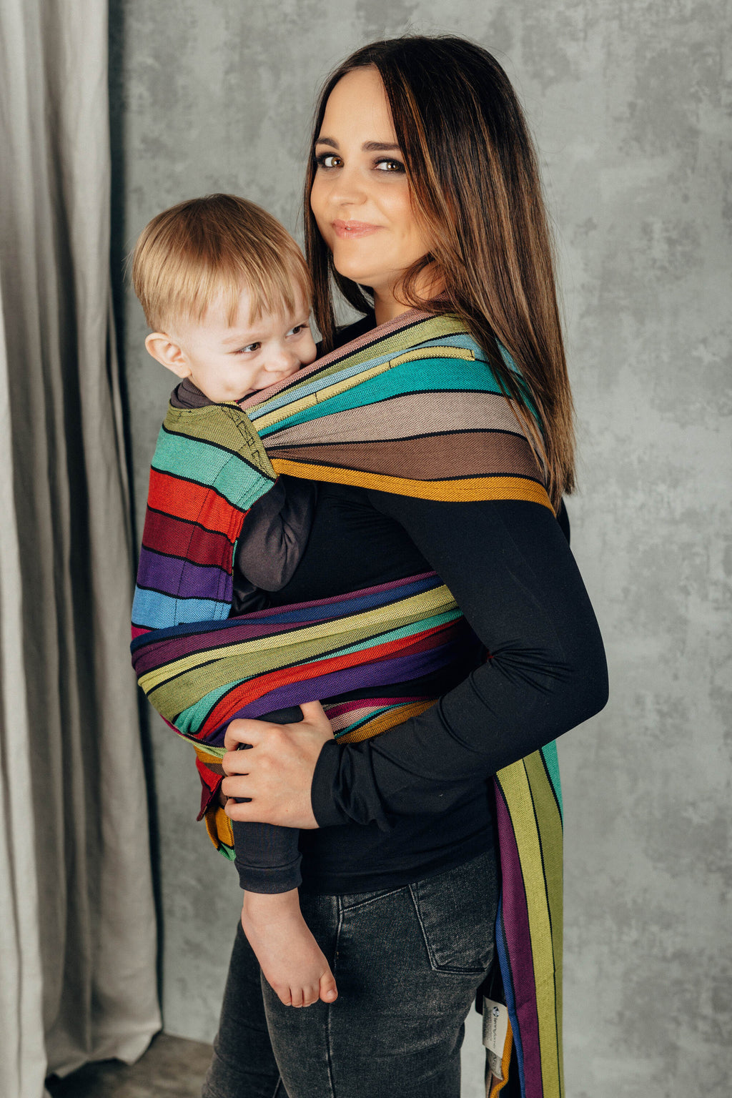 LennyHybrid félcsatos hordozó 100% pamut | CAROUSEL OF COLORS