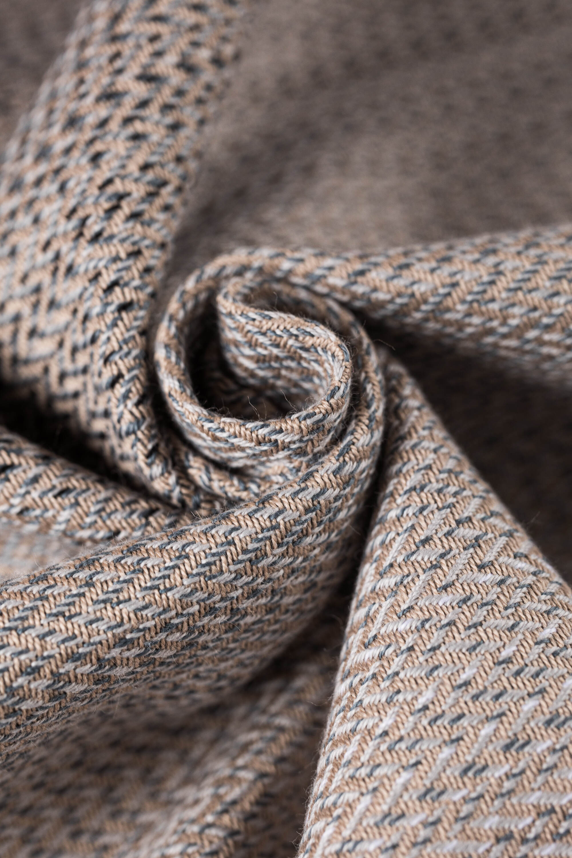 LennyHybrid félcsatos hordozó 100% pamut |LITTLE HERRINGBONE OMBRE RAGTIME