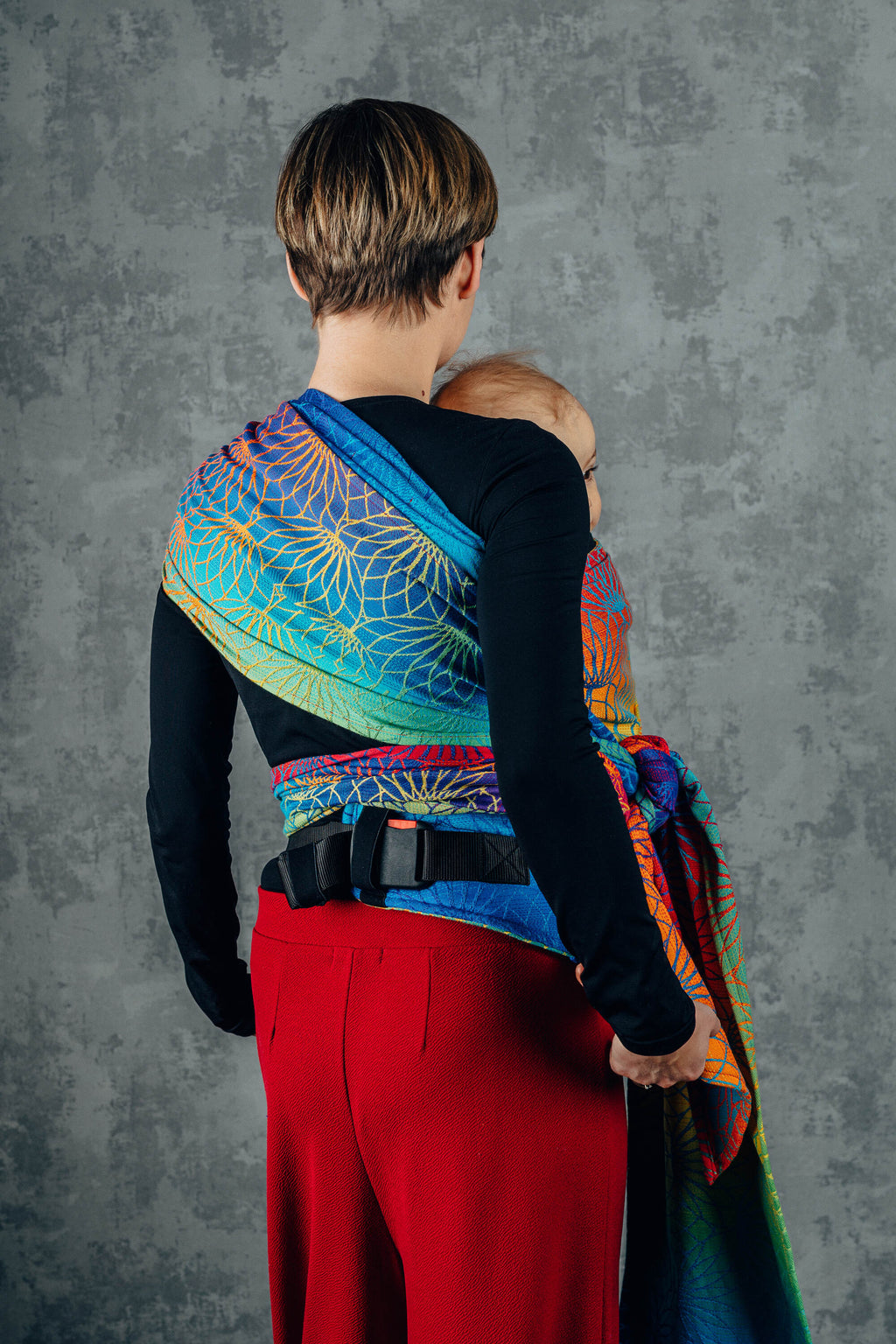 LennyHybrid félcsatos hordozó 100% pamut | RAINBOW LOTUS