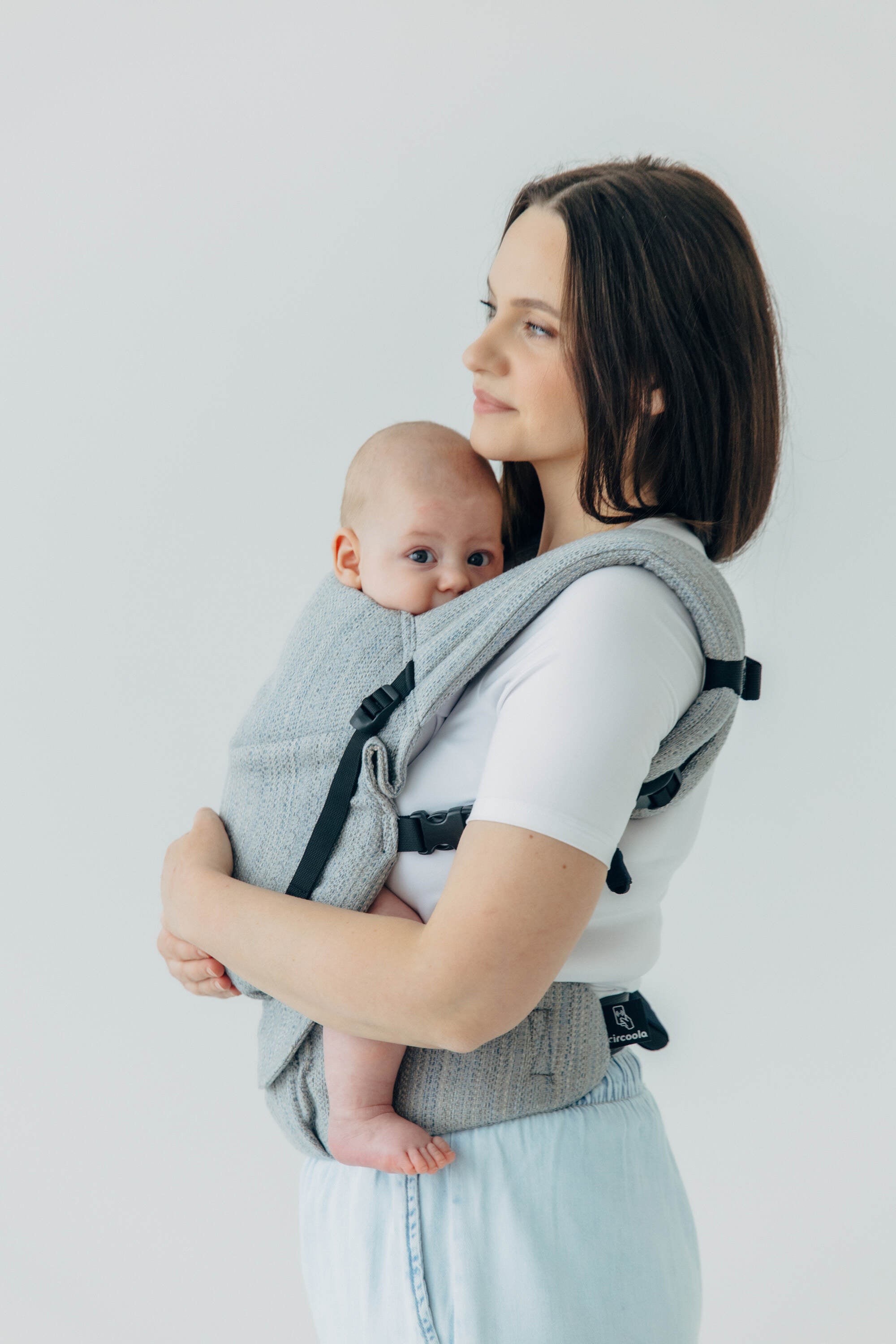 LennyLight csatos hordozó - 54% selyem, 46% pamut|  LITTLE LOVE - MUNA