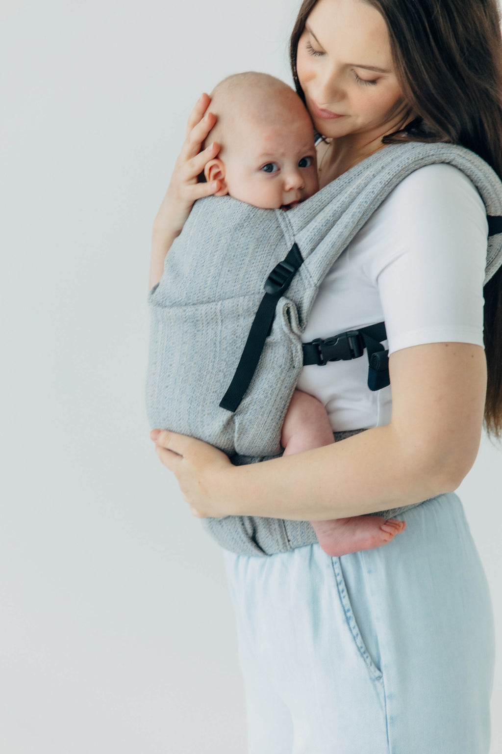 LennyLight csatos hordozó - 54% selyem, 46% pamut|  LITTLE LOVE - MUNA