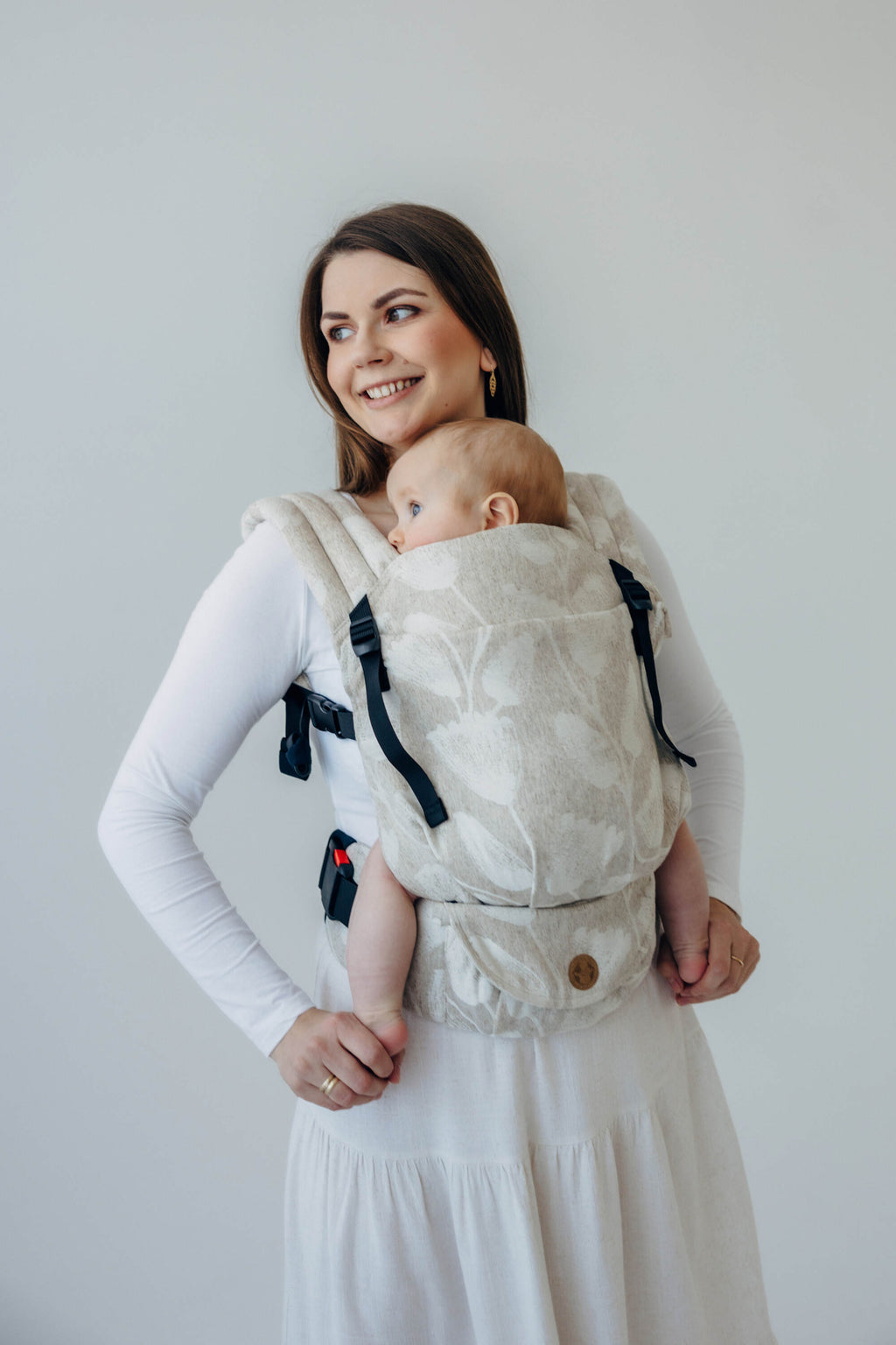 LennyLight csatos hordozó - 50% pamut, 25% kender, 25% TENCEL|  VIRIDIFLORA - CONNECT