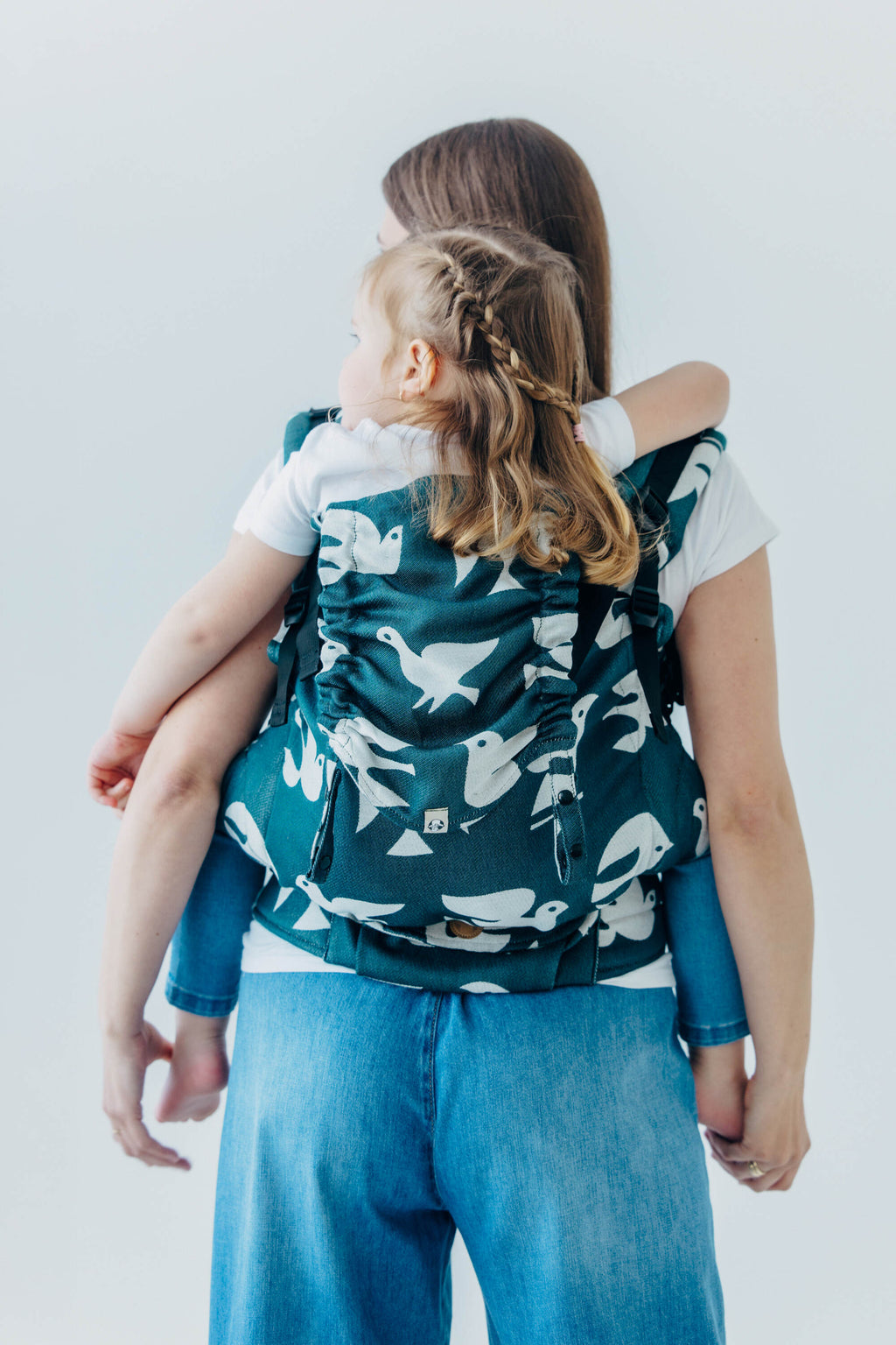 LennyPreschool csatos hordozó 100% bambusz viszkóz | BIRDY - SKYWARD
