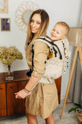 LennyPreschool csatos hordozó 50% pamut, 50% bambusz viszkóz | INFINITY - GOLDEN HOUR