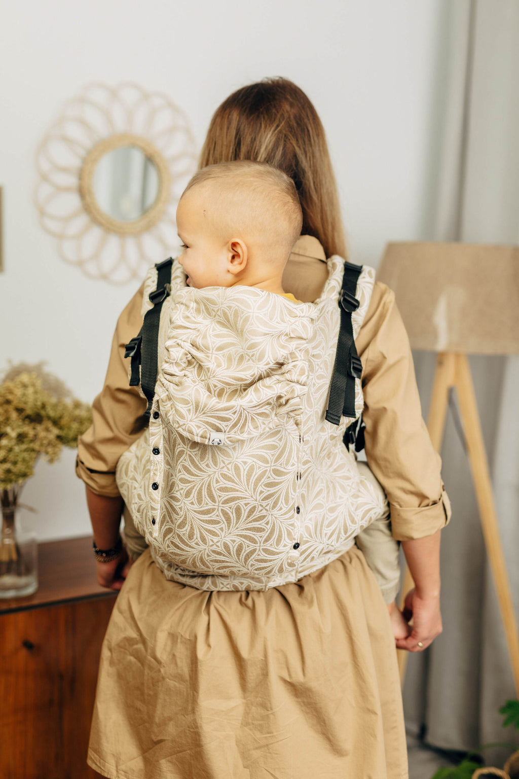 LennyPreschool csatos hordozó 50% pamut, 50% bambusz viszkóz | INFINITY - GOLDEN HOUR