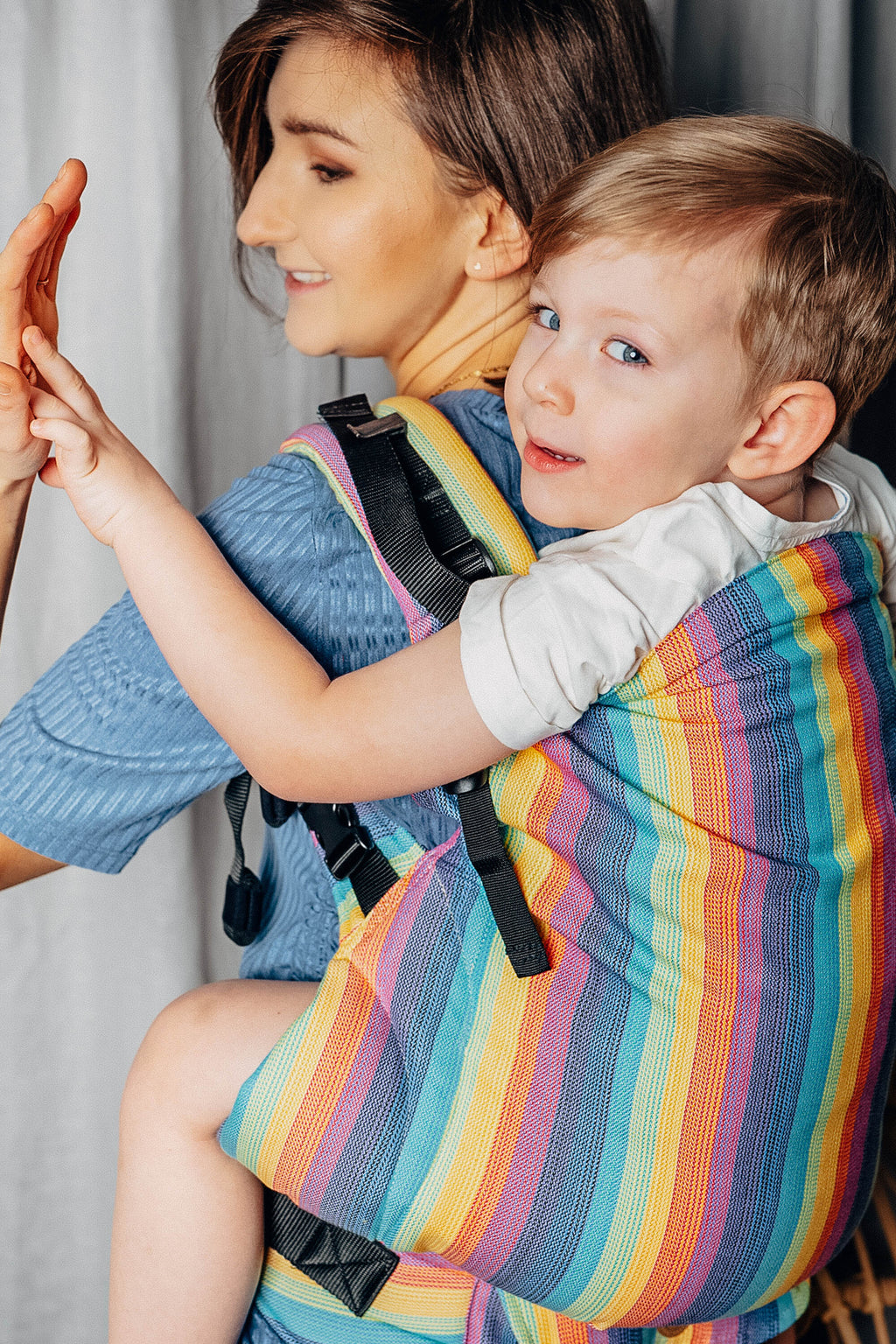 LennyPreschool csatos hordozó 100% pamut | LUNA