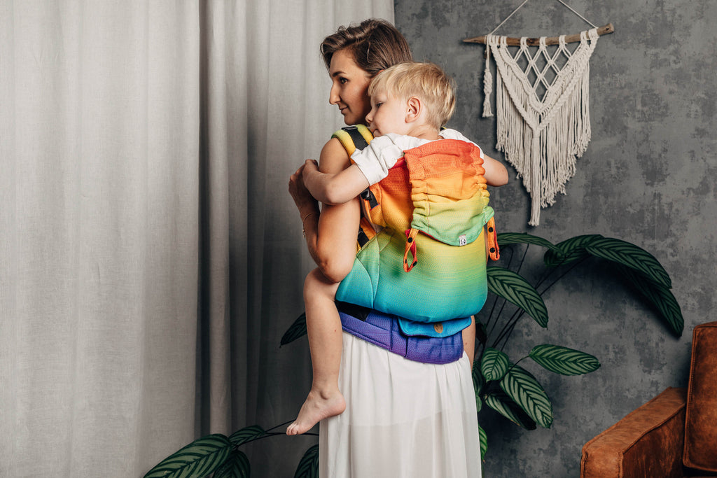 LennyPreschool csatos hordozó 100% pamut | RAINBOW BABY