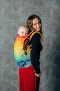 LennyPreschool csatos hordozó 100% pamut | RAINBOW LOTUS
