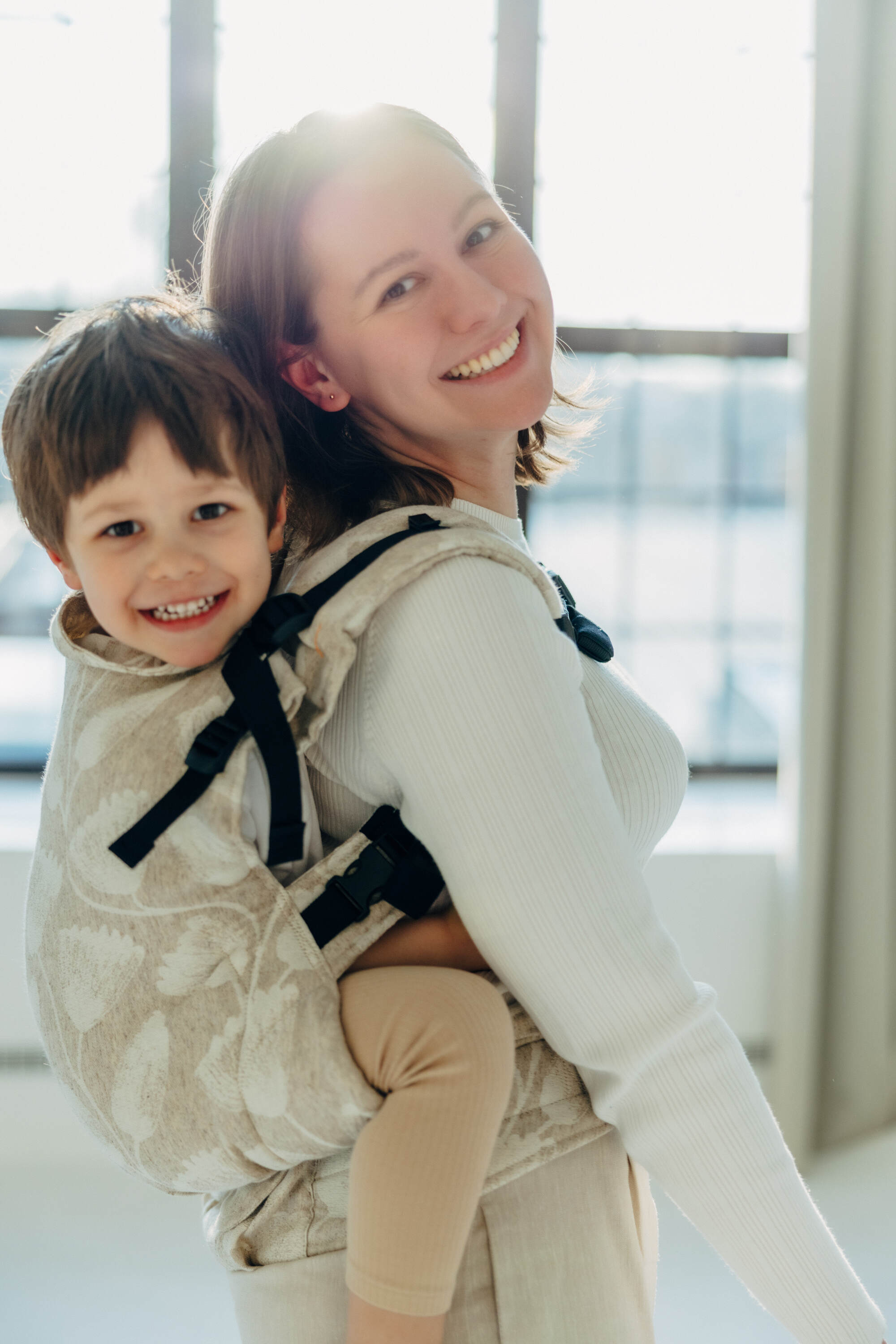 LennyPreschool csatos hordozó 50% pamut, 25% kender, 25% lyocell | VIRIDIFLORA - CONNECT