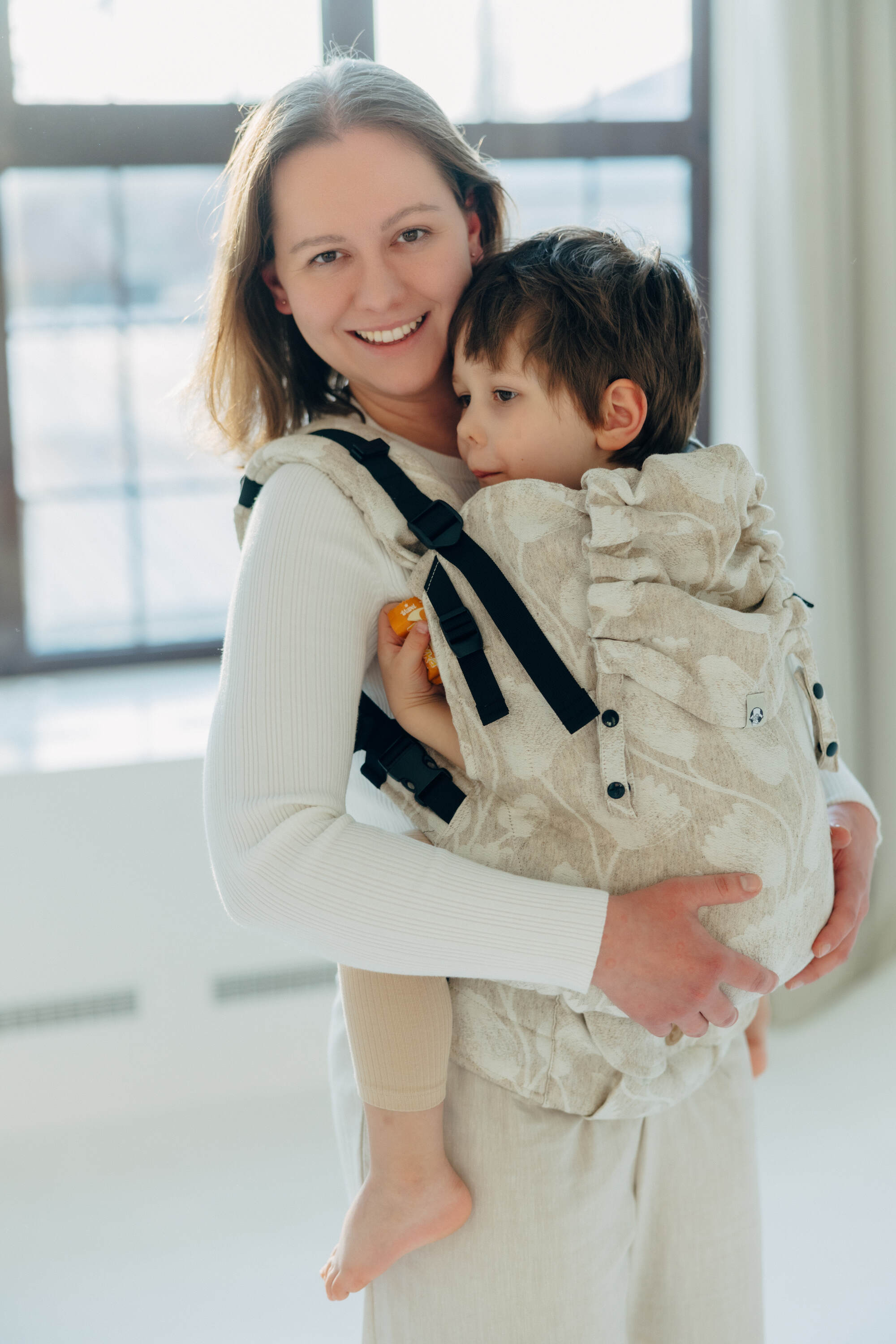 LennyPreschool csatos hordozó 50% pamut, 25% kender, 25% lyocell | VIRIDIFLORA - CONNECT