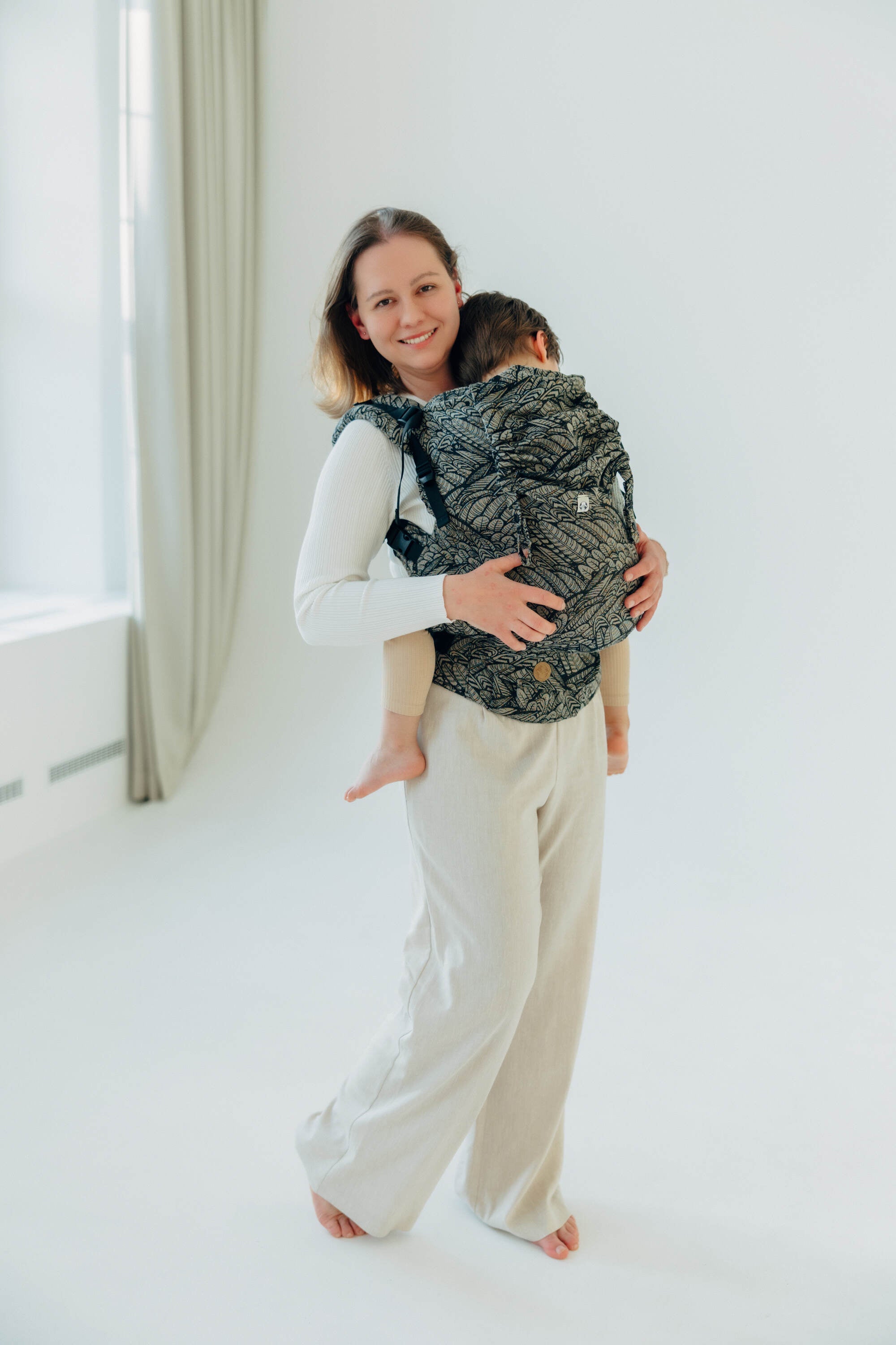 LennyPreschool csatos hordozó 100% pamut | WILD SOUL - COCOON