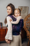 LennyPreschool csatos hordozó 100% pamut| WILD WINE - BOUQUET