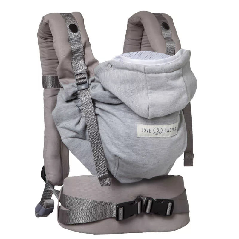 Love Radius HoodieCarrier 2 Csatos Hordozó - Athletic grey