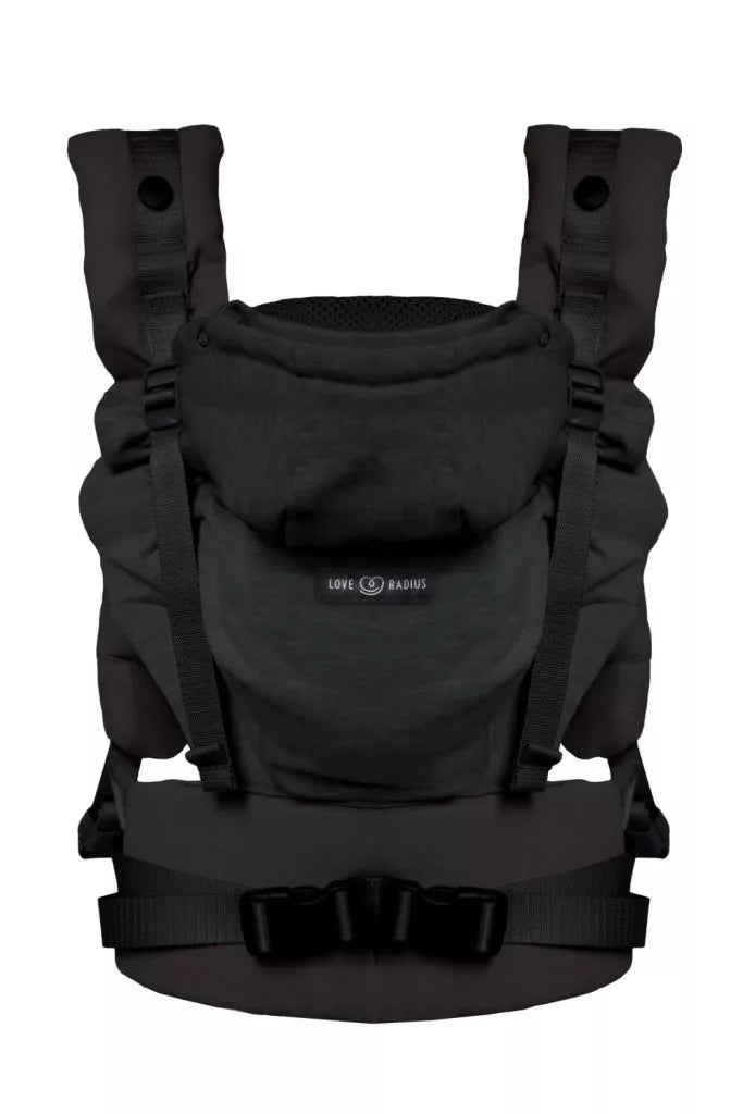 Love Radius HoodieCarrier 2 Csatos Hordozó - Black forest